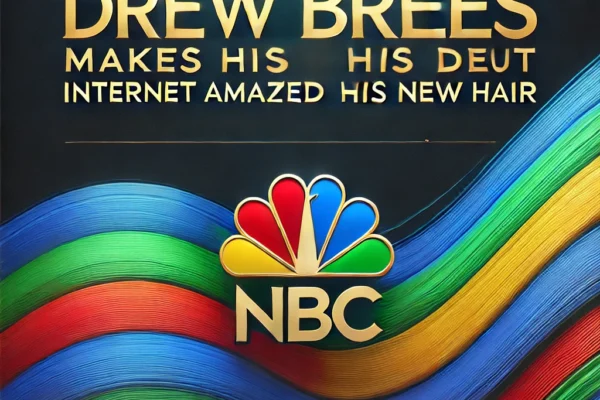 drew brees makes his nbc debut, internet amazed by his new hair